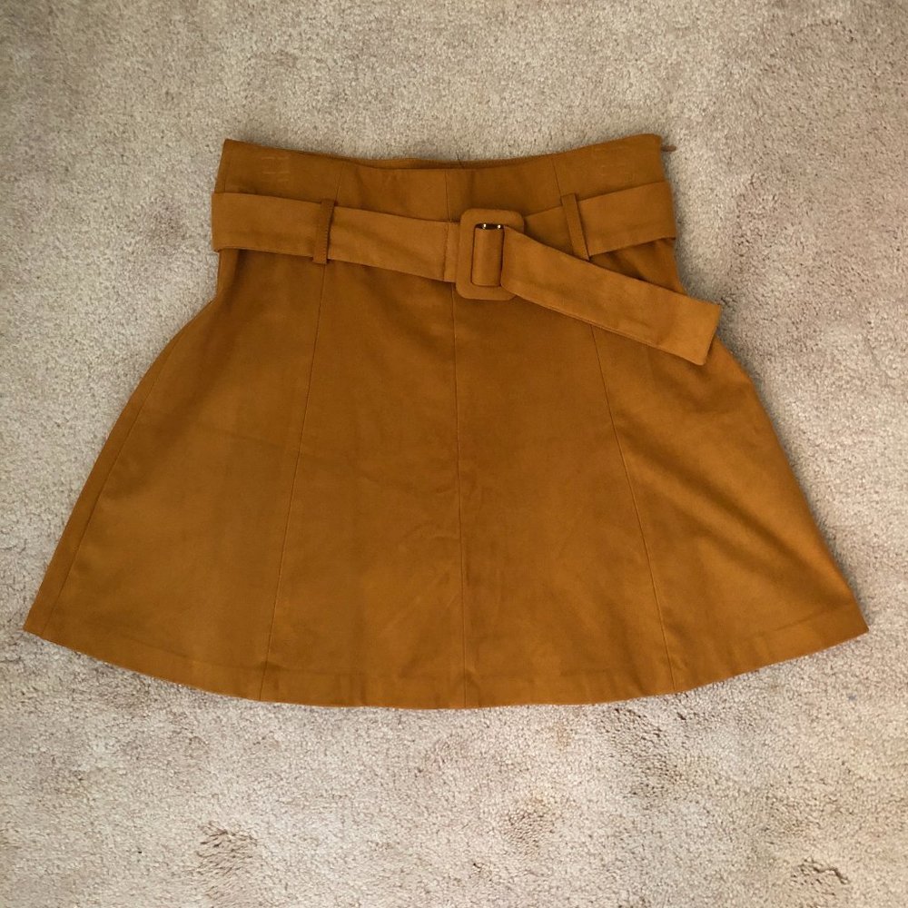 ZARA FAUX SUEDE SKIRT